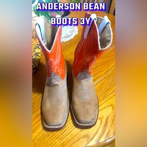 Anderson Bean cowboy boots size 3 youth